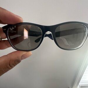 Worn Navy blue wayfair sunglasses